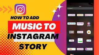 How To Add Music To Your Instagram Story /// Add Music To Story