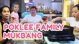 POKLEE FAMILY MUKBANG! (ASMR FAIL) | PokLee Cooking