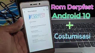 How to Install Custom Rom Derpfest Android 10 Redmi 3