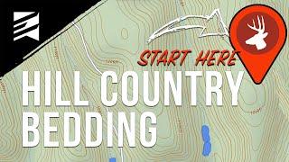 Identifying Buck Bedding Areas in Hill Country! E-Scouting Tips