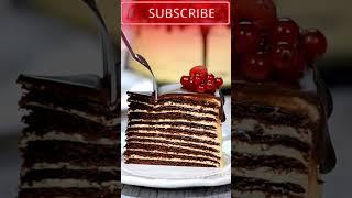 ️  Yummy! Chocolate honey layer cake Medovik! ️ #shorts #satisfying #asmr