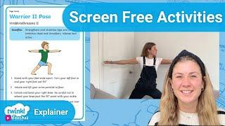 Screen Free Activities for Kids