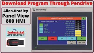 Download HMI Program Through Pendrive In Panel View 800 | Allen Bradley HMI