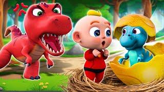 Run ! T-rex is Coming | Dinosaur Song | Police Cartoon | More  Nursery Rhymes & Baby Songs