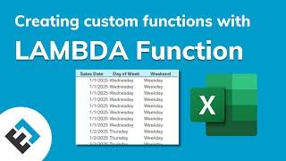 Creating Custom Functions with the LAMBDA Function | Everyday Office