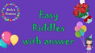 Easy Riddles with answer|Shifu's Creation 