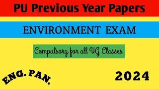 Part-2||Solved EVS Compulsory|| May 2024 Question Paper||Road Safety Exam||Panjab University