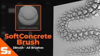 Soft Concrete Brush: ZBrush All Brushes