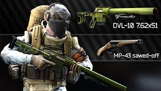 DVL-10 and MP-43 Sawed-off shotgun (Best secondary)
