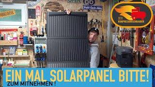 Das Ecoflow 160Watt Solarpanel  #solaranlage #solar #camping