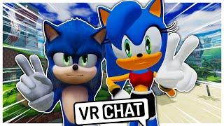 Movie Sonic Meets Sonica In VRCHAT!!