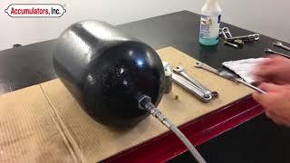 Precharging 6000 PSI Bladder Accumulator