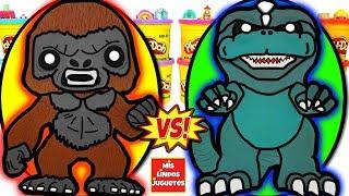 Huevos Sorpresa Gigantes de Godzilla vs Kong de Plastilina Play Doh en Español.