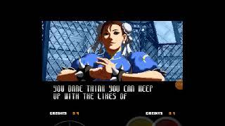 SNK vs Capcom Chaos - Full gameplay with Chun-Li (with cheats)