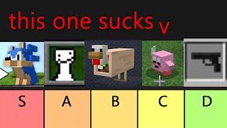 I ranked the horrible minecraft mods I've made