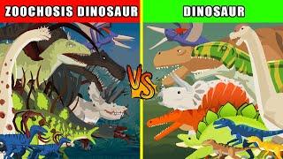 Zoochosis Dinosaurs vs Dinosaurs | Monster Animation