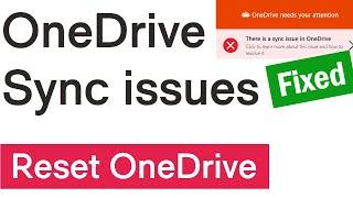 How to Fix Microsoft OneDrive Sync Problems | | How to Reset Microsoft OneDrive | #onedrivesyncissue