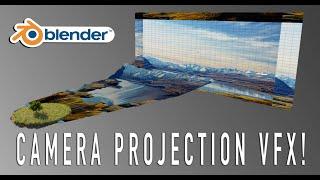 Easy Camera Projection in Blender 3d: Full VFX Tutorial