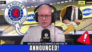 BREAKING NEWS! A BOMBSHELL DROPS! FANS REACT!RANGERS FC