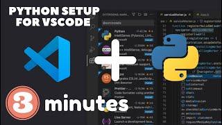 How to setup Python for VSCode in 3 mins only!! I Install Python and Setup VSCode for Windows 10!