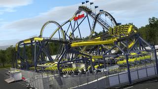 Triple Threat - Travelling B&M Sitting Coaster - NoLimits 2 Roller Coaster Simulator