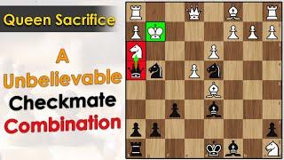 A Unbelievable Checkmate Combination || Schulten vs Kieseritzky 1850