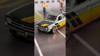 1975 Datsun Sunny Truck ZAMAC.#collectors #hotwheels #diecast #unboxing #diorama