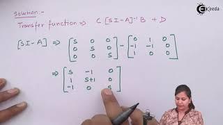 Transfer Function Derivation from State Model Statement Problem No  4 - Control Systems