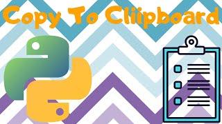 copy text to clipboard using python