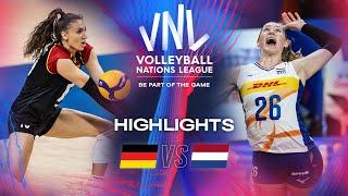  GER vs.  NED - Highlights | Week 1 | Women's VNL 2024
