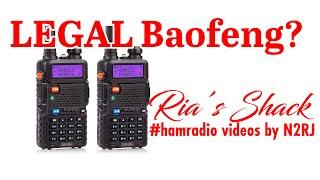 A Baofeng radio you can use without a ham radio license, legally