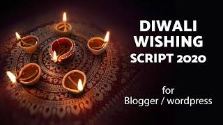 Diwali Viral Wishing Script blogger and wordpress // Download FREE 2020 // Whatsapp & Facebook