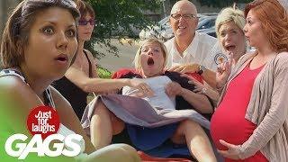 Pregnant Girls Pranks - Best of Just For Laughs Gags