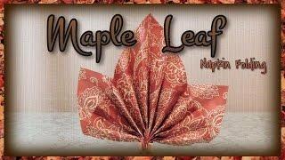 Maple Leaf Napkin Folding