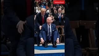 Biden Fall Down Trump help and laugh #viralreels #politics #shorts #viralshort #trump #biden