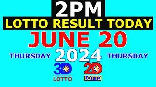Lotto Result Today 2pm June 20 2024 (PCSO)