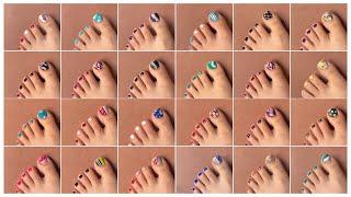 30+ Best foot nail art designs compilation || Easy toe nail art at home