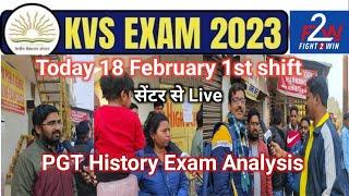 kvs pgt 18 February today history exam analysis | kvs exam analysis | today kvs exam review