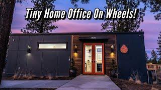 Tiny Home Office On Wheels - Tiny Office Tour - Tiny Heirloom