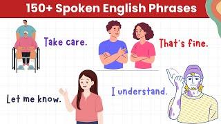 150+Spoken English Phrases | Daily English Speaking Practice | Daily Use English Sentences |