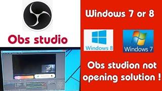 obs studio not opening in windows 7 or windows 8 solution | msvcp dll is missing Obs studio