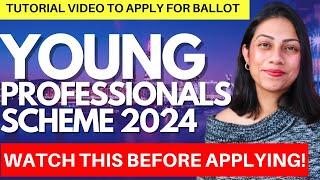 [TUTORIAL] YOUNG PROFESSIONALS SCHEME 2024 | WATCH BEFORE APPLYING