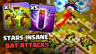 Stars' 5 BAT SPELL Attack!  (WSA Cup - Clash of Clans)