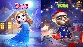 My Talking Tom CHRISTMAS'X 2017*Vs My Talking Angela Designed Dress*Gameplay make for Kid #263