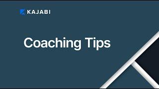 Coaching Tips for New Coaches