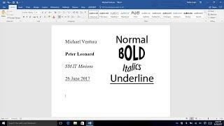 Office365 - (WORD) How To Change Font and Format Text