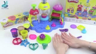 DIY How to make Play Doh Cupcakes | Play Doh Frosting Fun Bakery Kids Play | Ice Cream Cookies