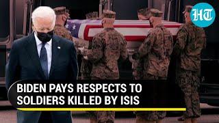 Watch: Joe Biden receives bodies of US soldiers killed in Kabul airport attack | Afghanistan