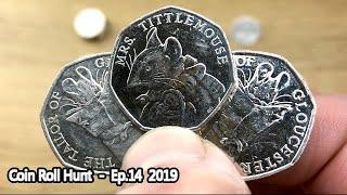 2018 COINS COMING ALONG NICELY! || £100 50p COIN ROLL HUNT || Ep.14 - 2019