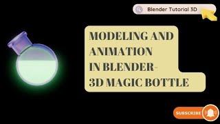 Learn easy 3D modeling potion in Blender | Step-by-Step tutorial #3dmodeling #b3d